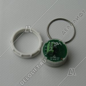 Кнопка вызова/приказа, Venus, -1 этаж, с кодом Брайля, красная подсветка (разъем MLK)