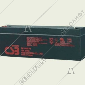 Аккумулятор, CSB, GP 1222 F2, 12В, 2,2Ач
