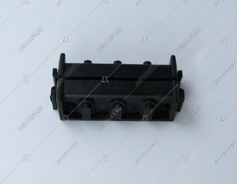 Вкладыш башмака направляющей кабины/противовеса, T - 9 мм, L - 130 мм, резиновые вставки