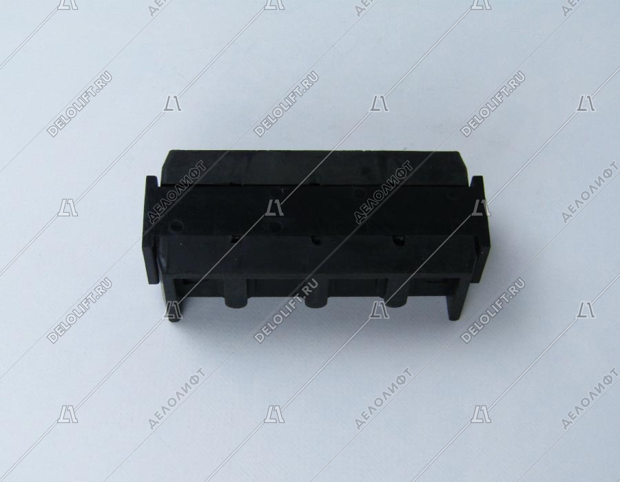 Вкладыш башмака направляющей кабины/противовеса, T - 9 мм, L - 130 мм, резиновые вставки