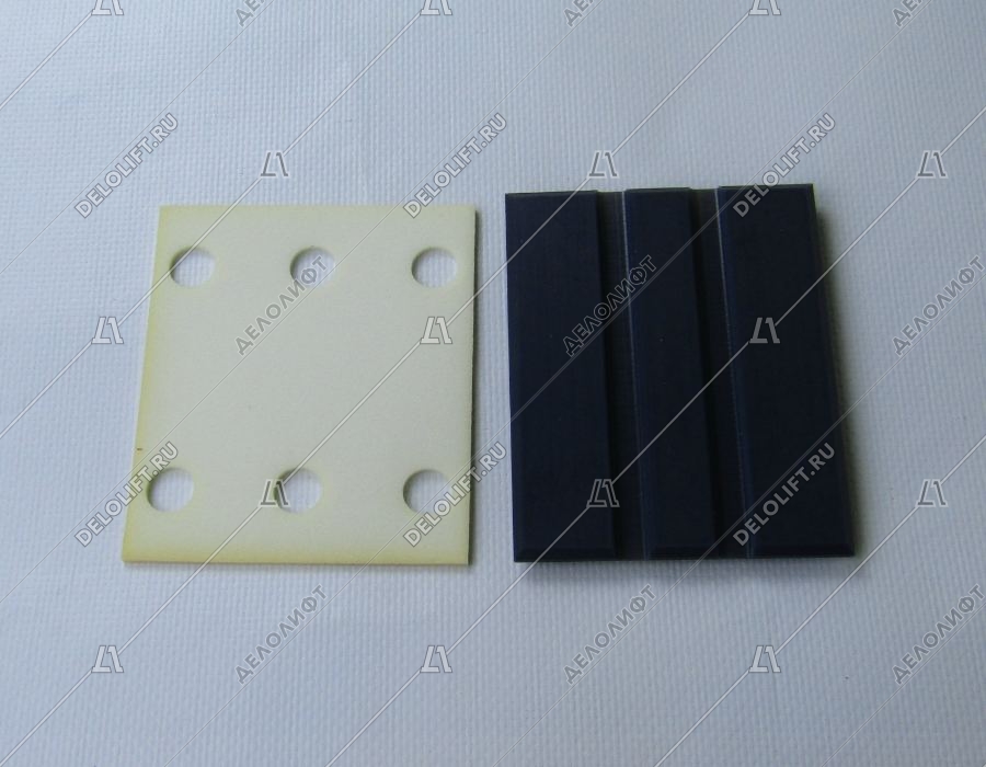 Вкладыш башмака направляющей кабины/противовеса, BFK16, L - 100 мм, с антивибрационной вставкой