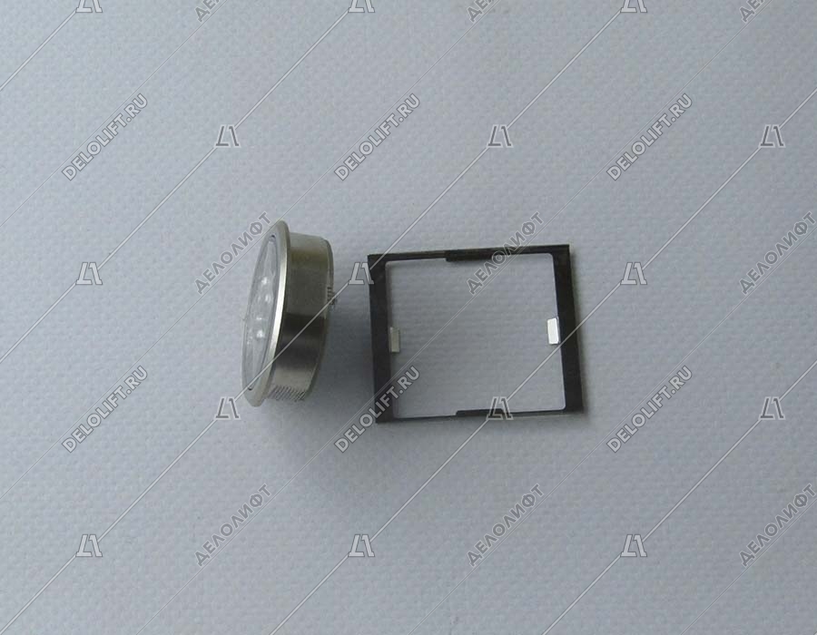 Кнопка вызова/приказа, HUNTER, MVLA2, Вниз, синяя подсветка, с Брайлем