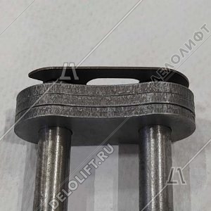 Переходное звено, двухрядной цепи привода поручня эскалатора, шаг - 25,4 мм, тип B, усиленное (HY)