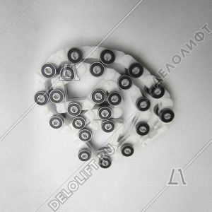 Цепь отклоняющая/огибающая/обводная, R20, 24 звена, новый тип, белые звенья