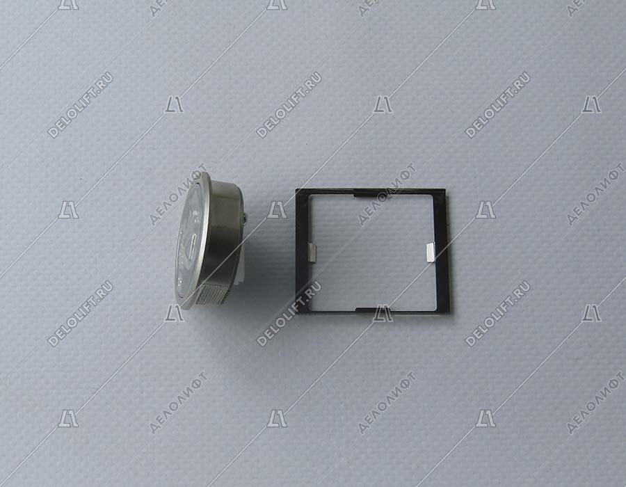 Кнопка вызова/приказа, HUNTER, MVLA2, Открытие, синяя подсветка, с Брайлем