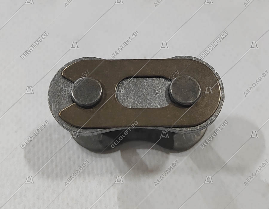 Соединительное звено, однорядной цепи привода поручня эскалатора, шаг - 25,4 мм, тип B, усиленное (HY)