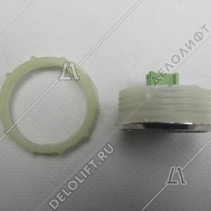 Кнопка вызова/приказа, К1-02-К, 2 этаж, красная подсветка, с Брайлем, ELM