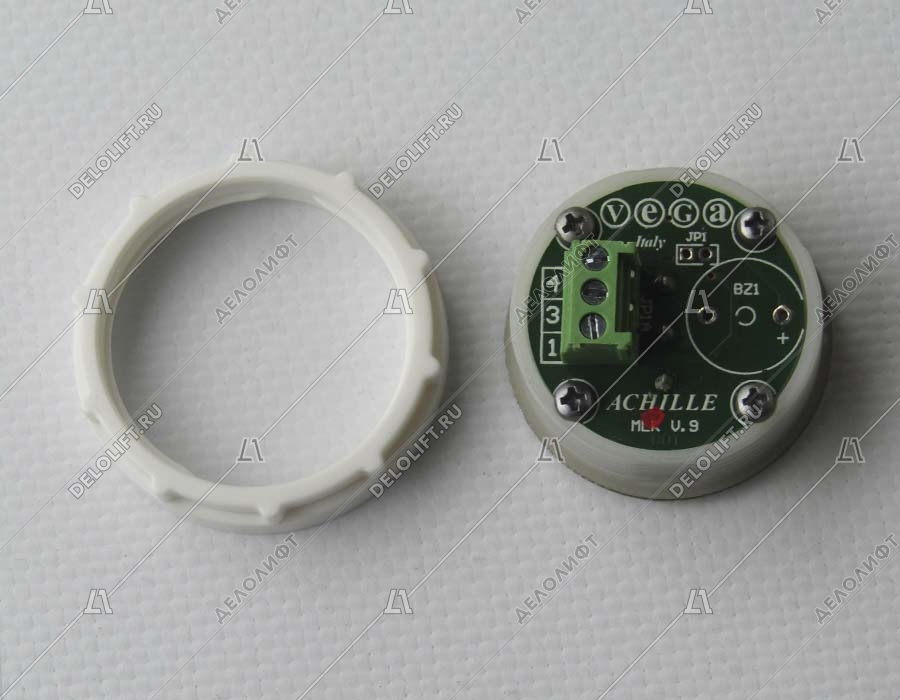 Кнопка вызова/приказа, Achille, открытие дверей, красная подсветка (разъем MLK)