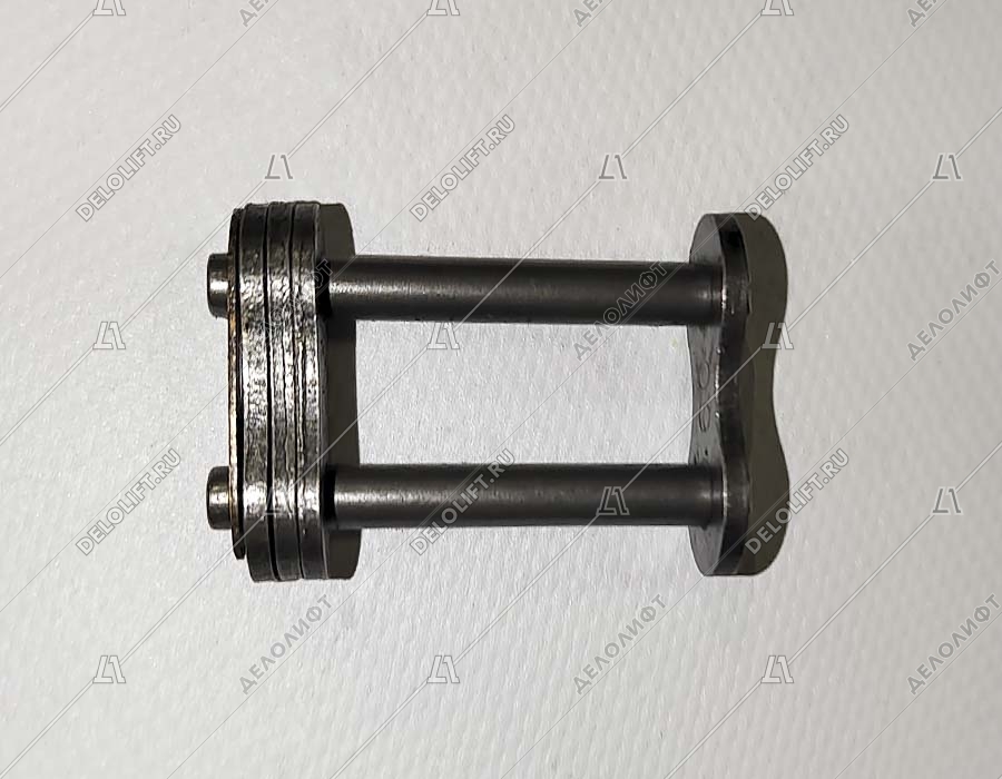 Соединительное звено, двухрядной цепи привода поручня эскалатора, шаг - 19,05 мм, тип A, усиленное (HY)