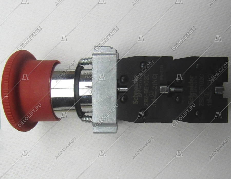 Кнопка СТОП, NC, в сборе с контактами (4 контакта)