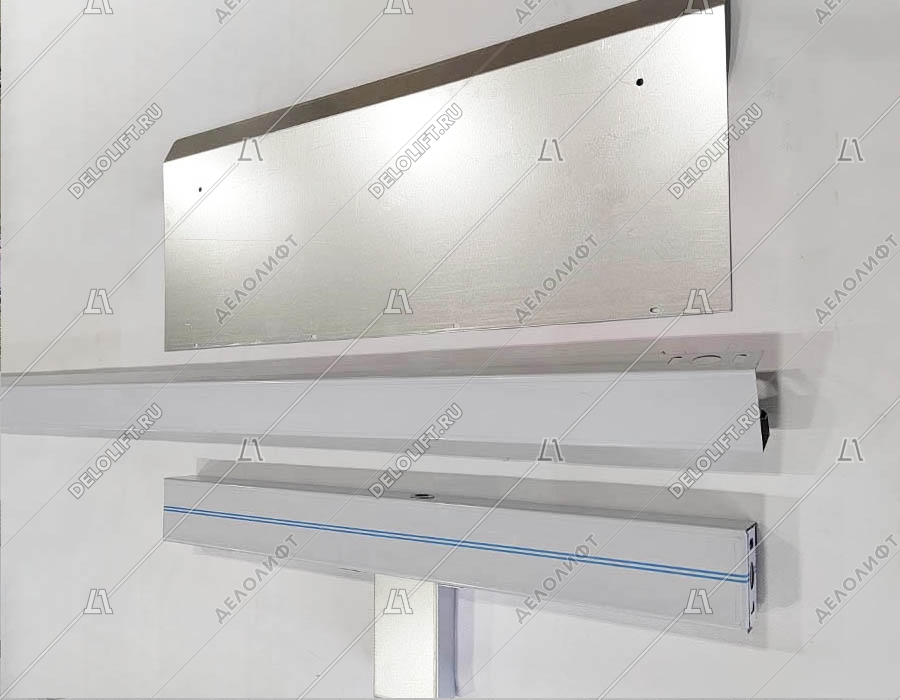 Дверь этажная лифта в сборе, 700x2000 мм, E30, нержавеющая сталь