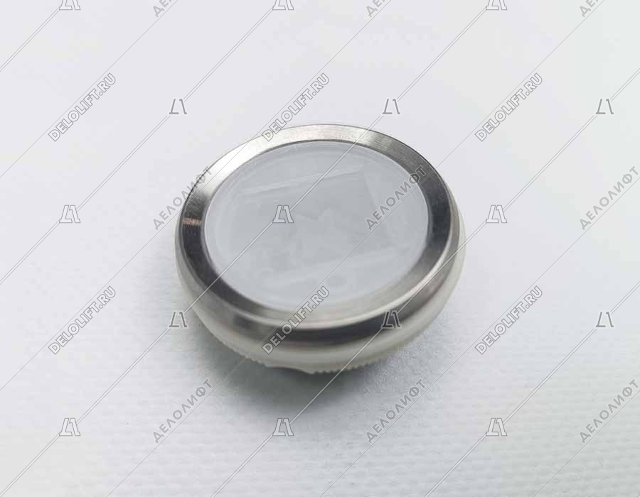 Кнопка вызова/приказа, BST, стрелка вверх, белый символ, красная подсветка, с Брайлем