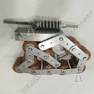 Прижимная цепь поручня, 506 NCE, 10 роликов (тип Z3), шаг - 78 мм, с кронштейном