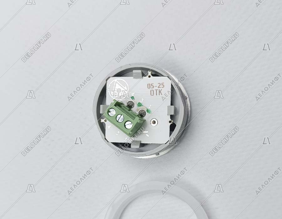 Кнопка вызова/приказа, К1-Стр-К, стрелка, красная подсветка, ELM