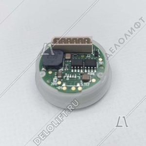 Базовый элемент кнопки вызова, прозрачный корпус, янтарная подсветка