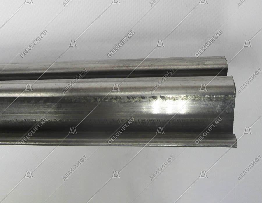 Огибной участок торца балюстрады направляющей поручня, L - 1670 мм, W - 60 мм, сталь