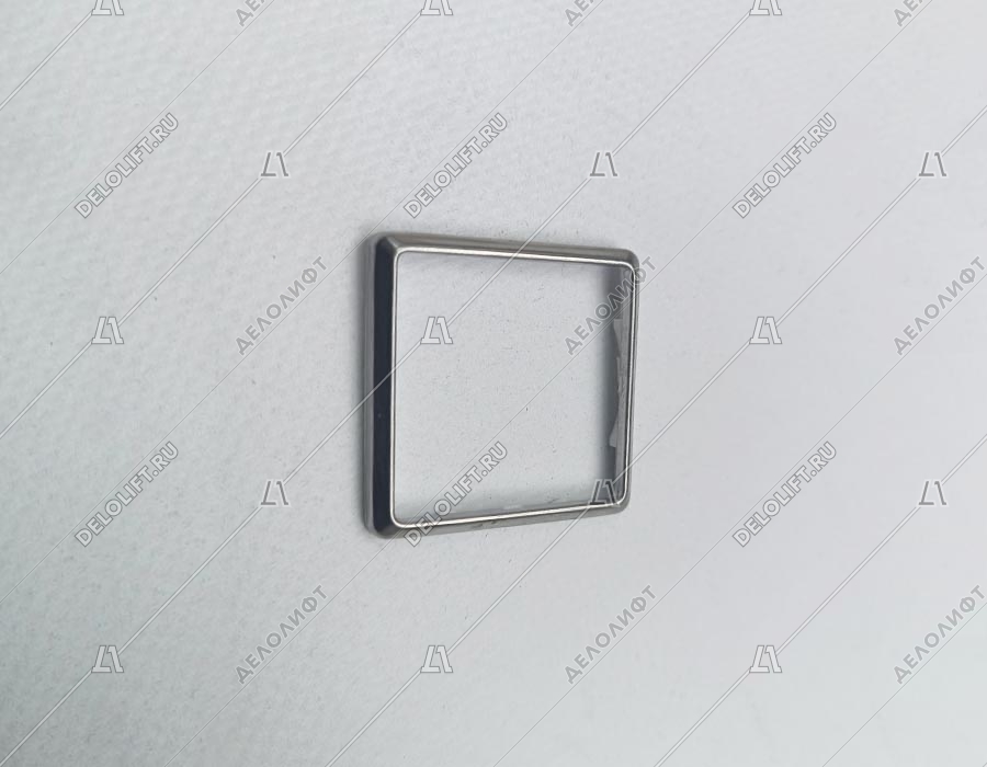 Ободок кнопки, квадратный, глянцевый