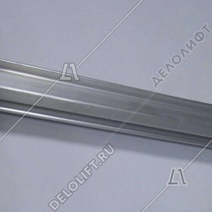Огибной участок торца балюстрады направляющей поручня, SCE, L - 1740 мм, W - 52 мм, алюминий