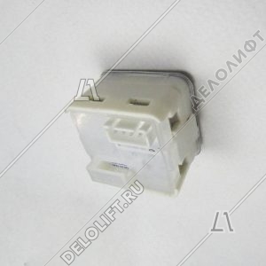 Кнопка приказа, Вниз, квадратная, 24В, красная подсветка, тактильный символ, тип A4N11286, с Брайлем