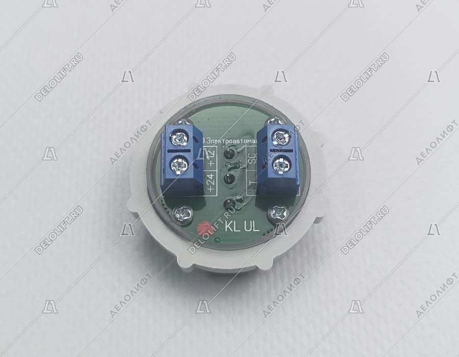 Кнопка вызова/приказа, ВК-32-5Б, открытие дверей, красная подсветка, с кодом Брайля (аналог АК1-01-Кр)