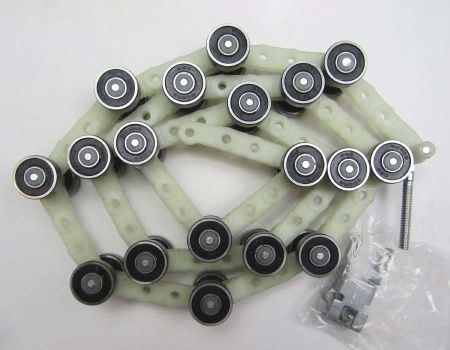 Цепи огибающие балюстрады эскалатора