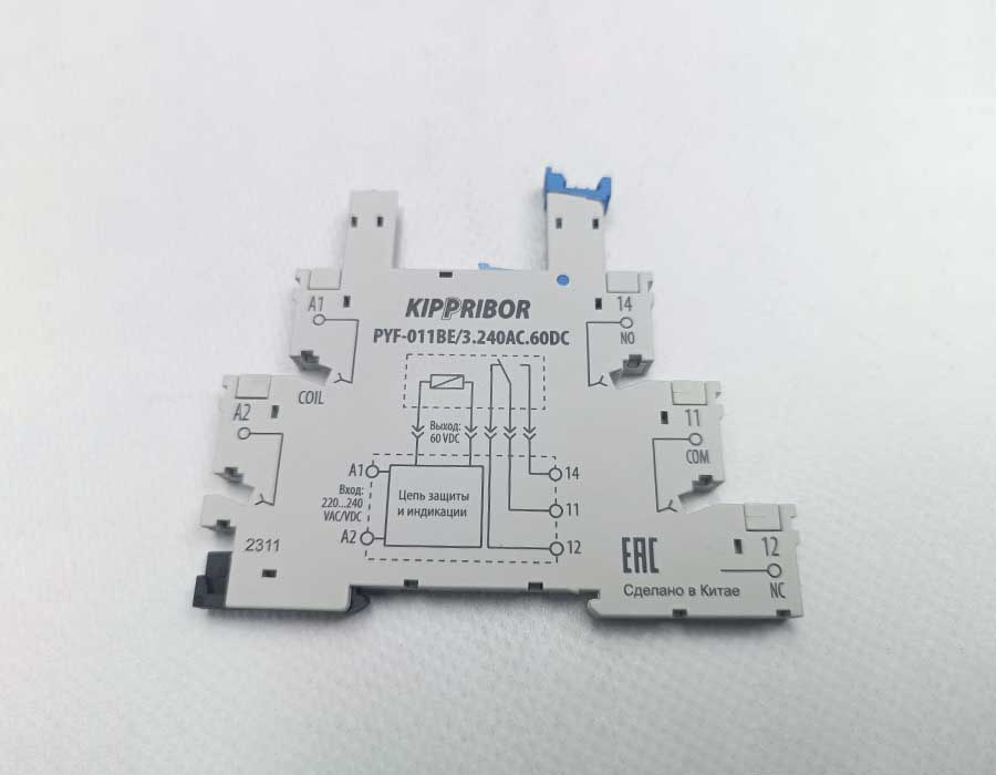 Колодка, KIPPRIBOR, PYF-011BE/3.240AC.60DC, для реле
