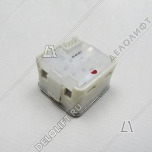 Кнопка приказа, Вверх, квадратная, 24В, красная подсветка, тип A4N11286, тактильный символ, с Брайлем