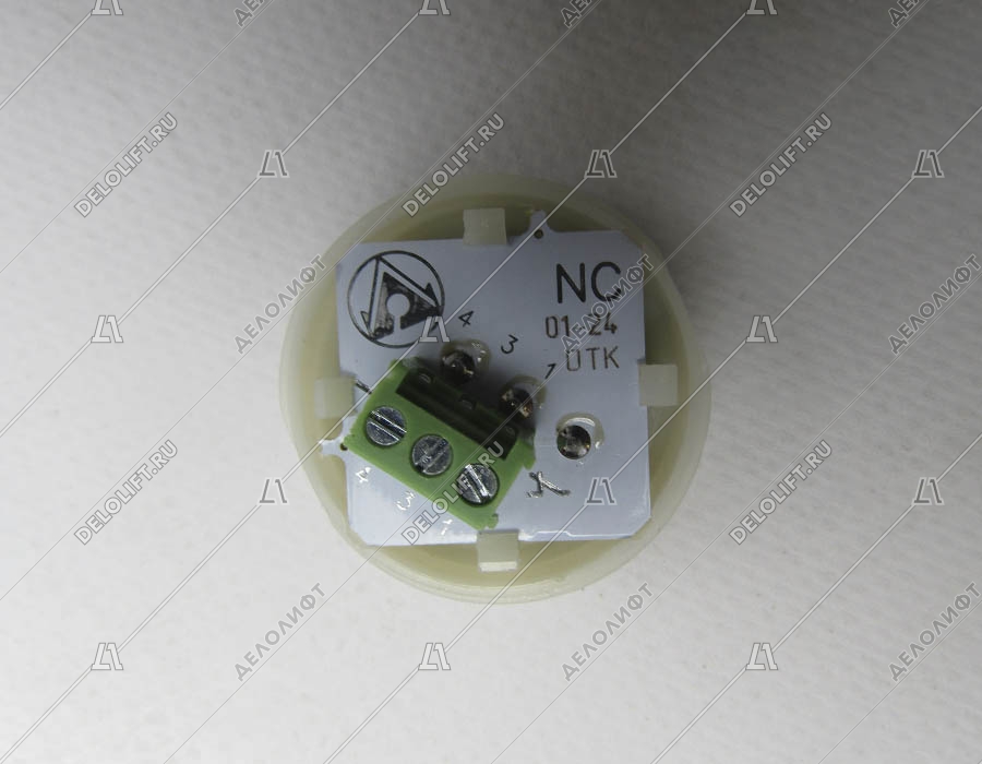 Кнопка вызова/приказа, К1-Откр-К, открытие дверей, красная подсветка, ELM