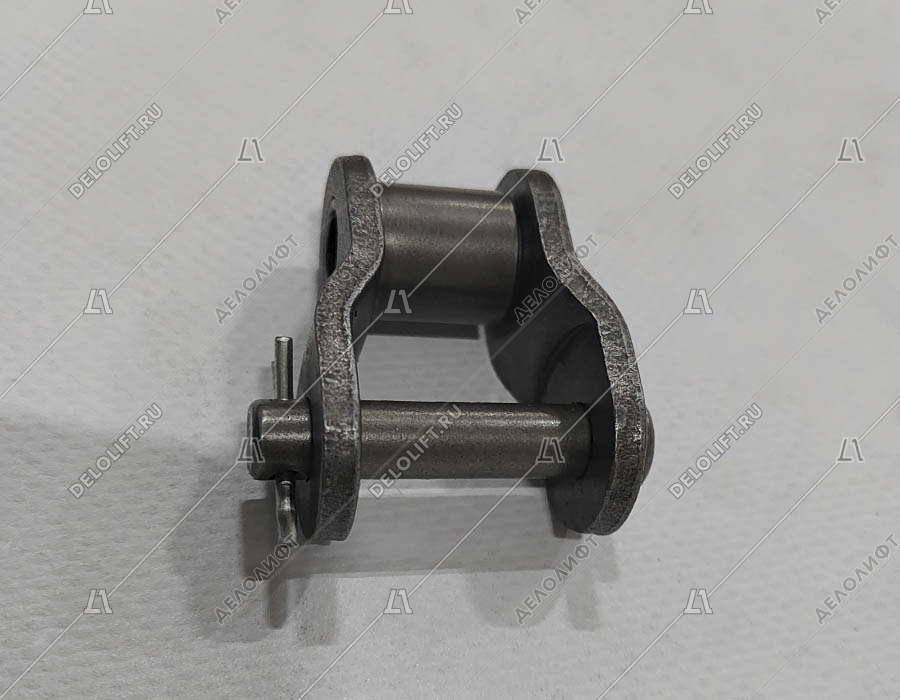 Переходное звено, однорядной цепи привода поручня эскалатора, шаг - 25,4 мм, тип B, усиленное (HY)