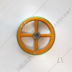 Колесо привода поручня, D - 458 мм, d - 45 мм, H - 34 мм, шпонка, 14 мм