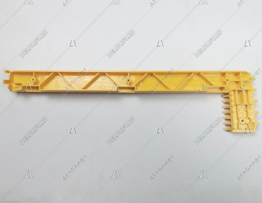 Демаркационная линия, правая, L - 402 мм, жёлтая, пластик (ступень алюминий)