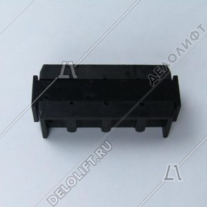 Вкладыш башмака направляющей кабины/противовеса, T - 9 мм, L - 130 мм, резиновые вставки