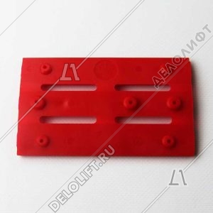 Вкладыш башмака направляющей кабины/противовеса, книжка, EM 16 PU, для башмака HSM+WSM, D - 16 мм