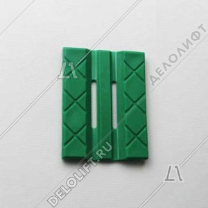 Вкладыш башмака направляющей кабины/противовеса, книжка, EM 16 PA, для башмака HSM + WSM, 140 x 29,5 x 30 мм