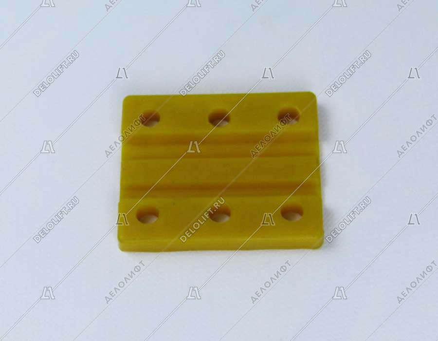 Вкладыш башмака направляющей кабины/противовеса, T - 9 мм, L - 80 мм