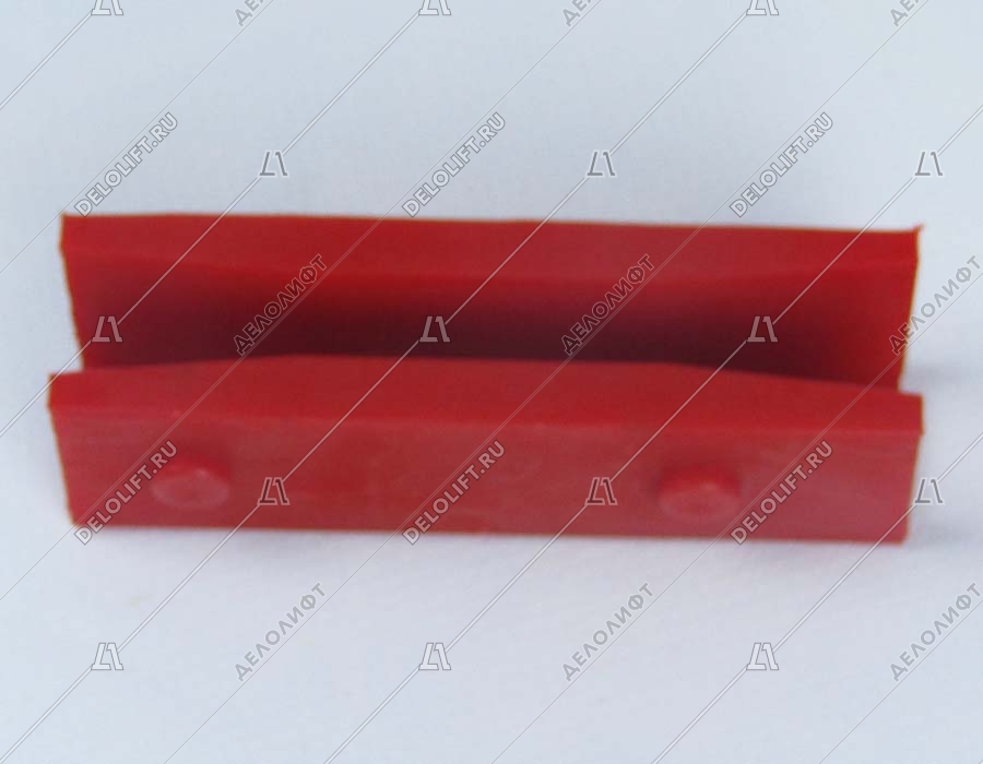 Вкладыш башмака направляющей кабины/противовеса, T - 10 мм, L - 100 мм