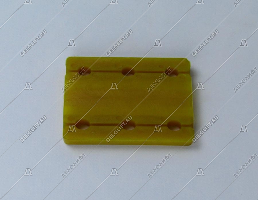 Вкладыш башмака направляющей кабины/противовеса, 80x25x5 мм