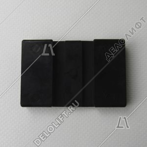 Вкладыш башмака направляющей кабины/противовеса, 48x24, T-9 мм