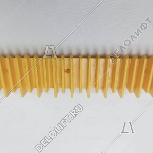 Демаркационная линия, центральная, L - 203 мм, жёлтая, пластик (ступень алюминий)