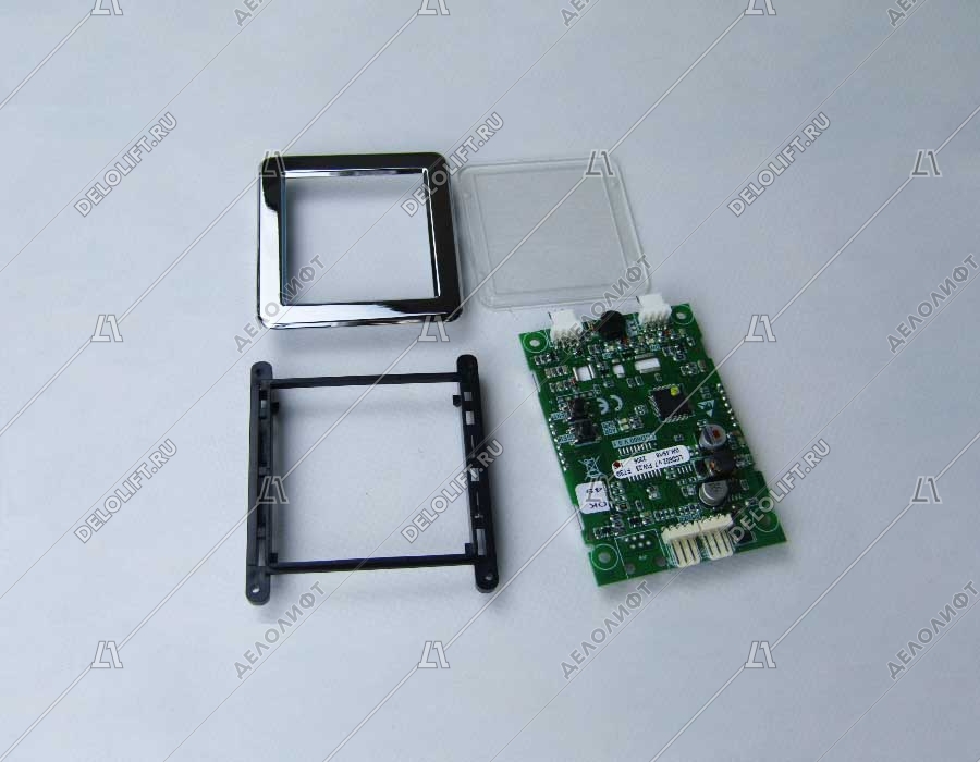 Индикатор, ICARO LCD602 v.7, синий фон, в сборе с рамкой