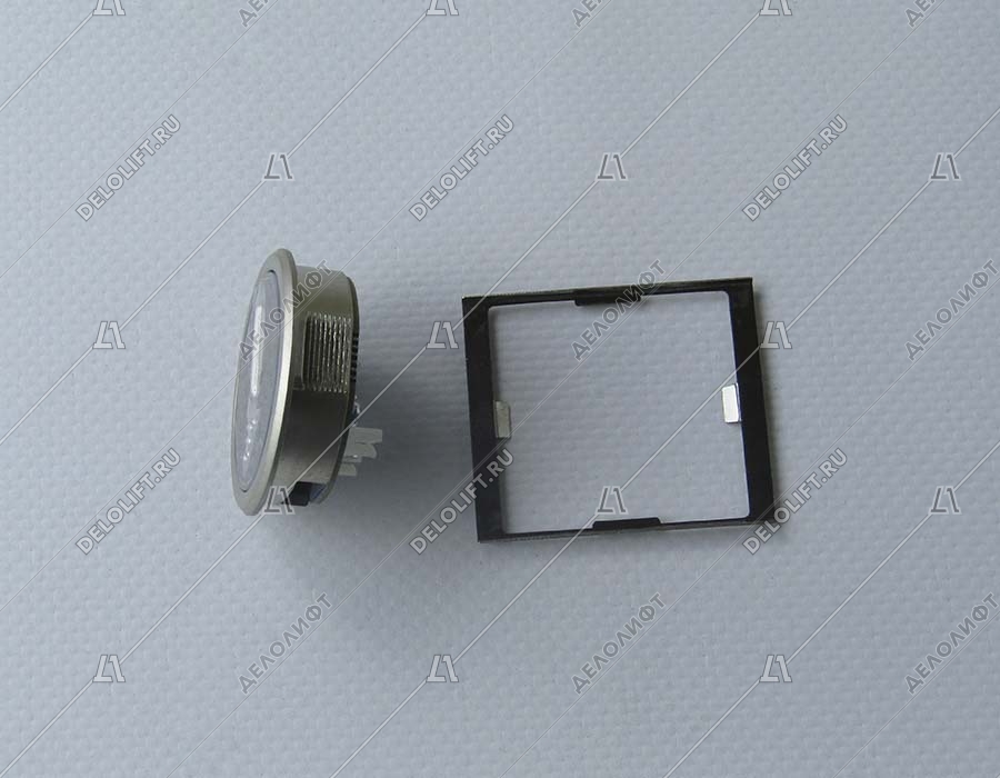 Кнопка вызова/приказа, HUNTER, MVLA2, 1 этаж, синяя подсветка, с Брайлем