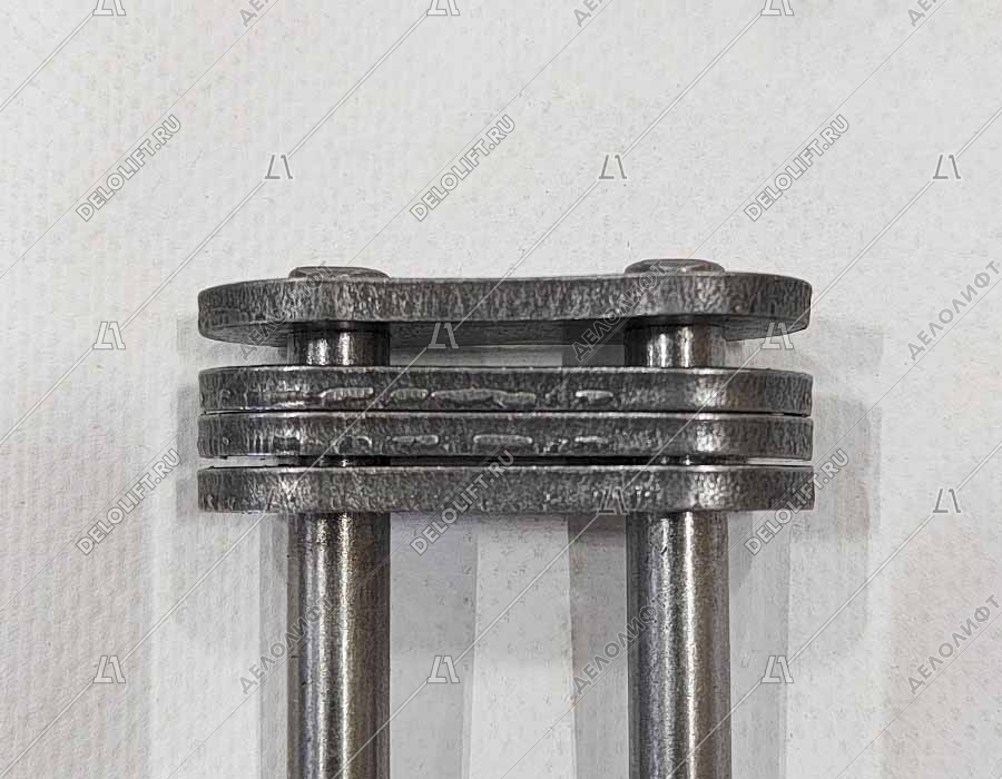 Соединительное звено, двухрядной цепи привода поручня эскалатора, шаг - 31,75 мм, тип A, усиленное (HY)
