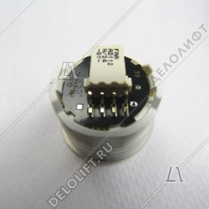 Кнопка вызова 2000 и GEN2, шлифованая, разъём AMP, D - 27,5 мм, зеленая подсветка