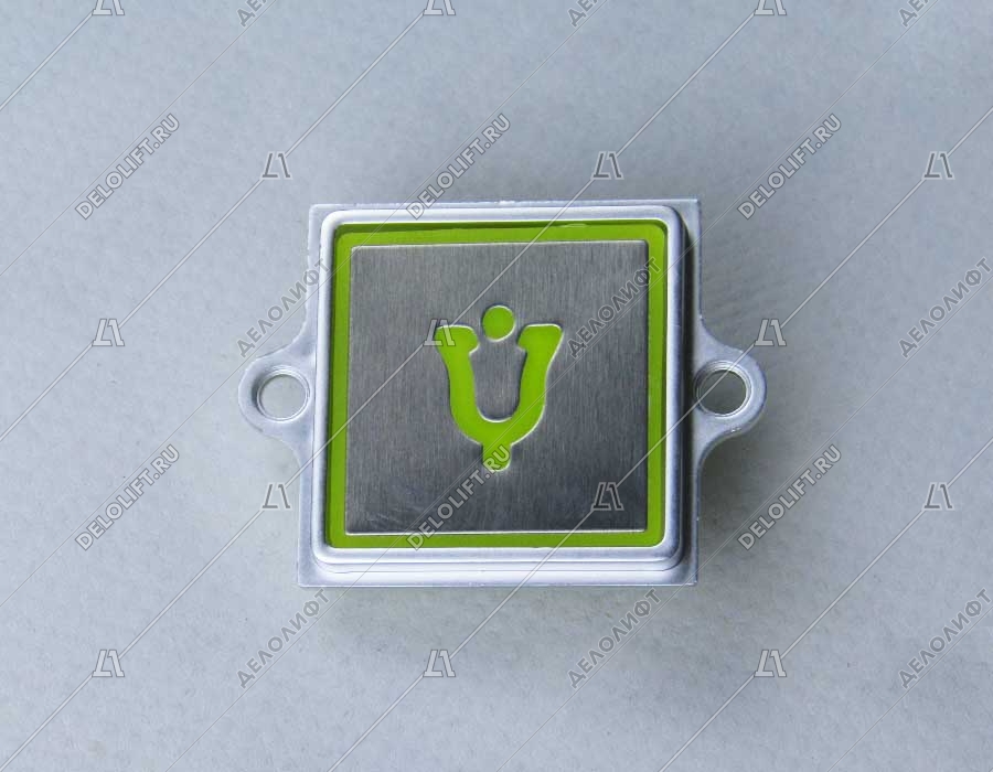 Кнопка приказа, квадратная, AVDBUT, тревога