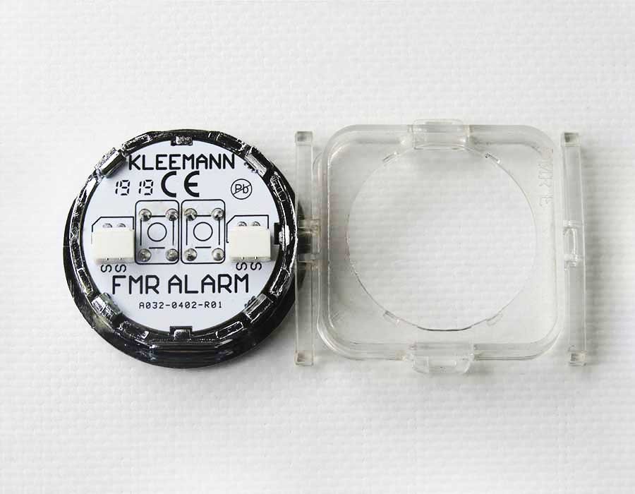 Кнопка приказа, круглая, "14" FMR BS, красная подсветка, с брайлем