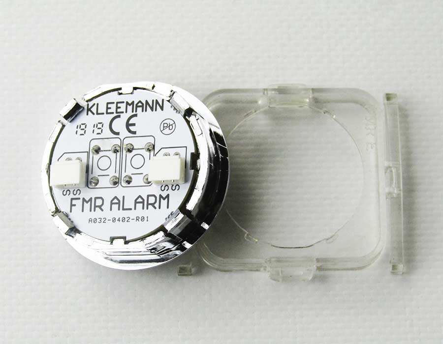 Кнопка приказа, круглая, "16" FMR BS, красная подсветка, с брайлем