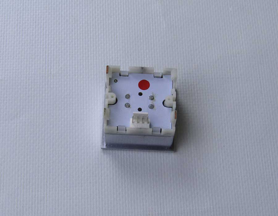 Кнопка вызова/приказа, тип KT40 STEP C, 40х40 мм, 3 этаж, красная подсветка