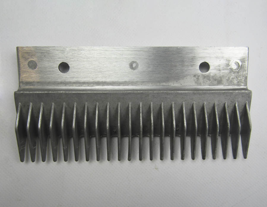 Гребенка входной площадки, SCE, 22 зубца, 198x97 мм, центральная, алюминий