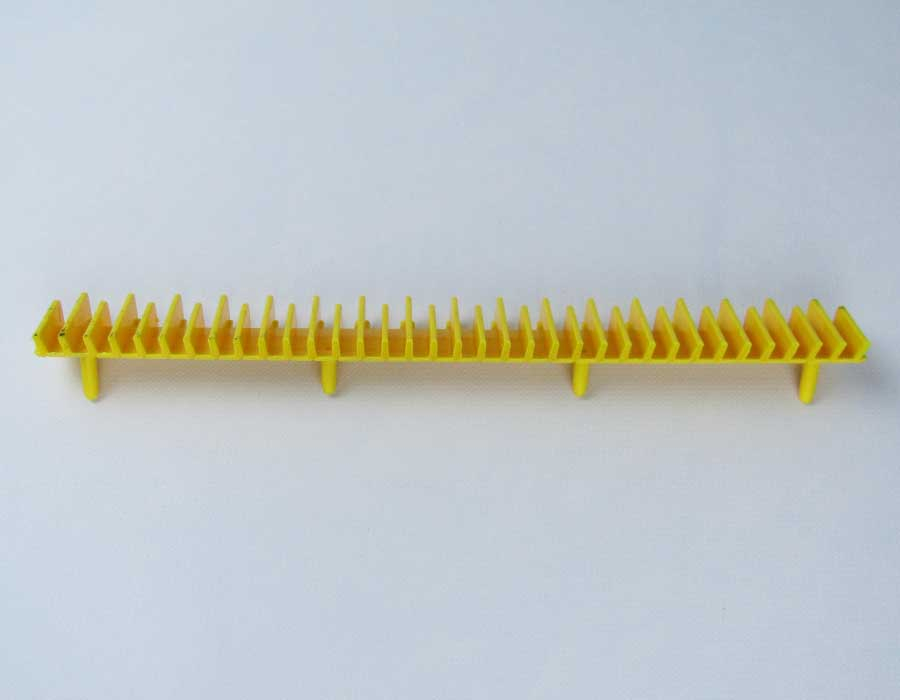 Демаркационная линия, L - 316мм, 35 зубцов, центральная, желтая