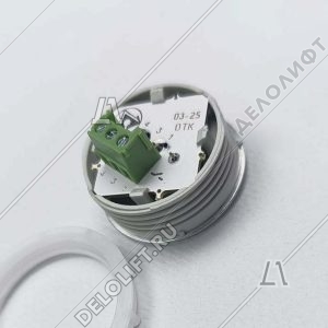 Кнопка вызова/приказа, К1-Отм-К, отмена, красная подсветка, ELM